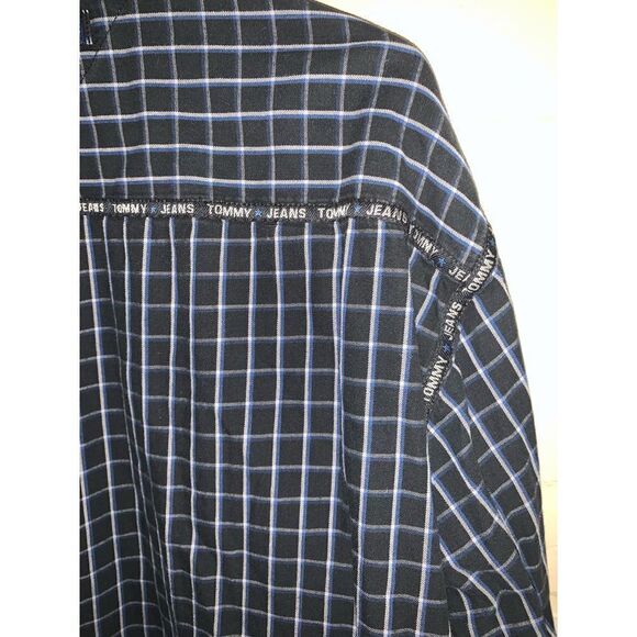 Vintage 90’s Tommy Jeans Plaid Button Down XL - Picture 11 of 14